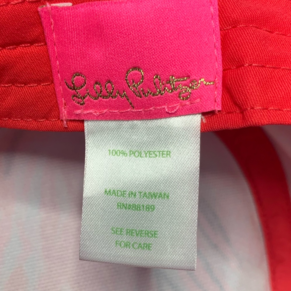 Lilly Pulitzer Pink & Blue Tropical Print Sun Hat - Picture 5 of 7